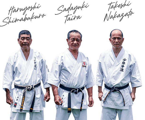 Haruyoshi SHimabukuro, Sadayuki Taira, Takeshi Nakazato