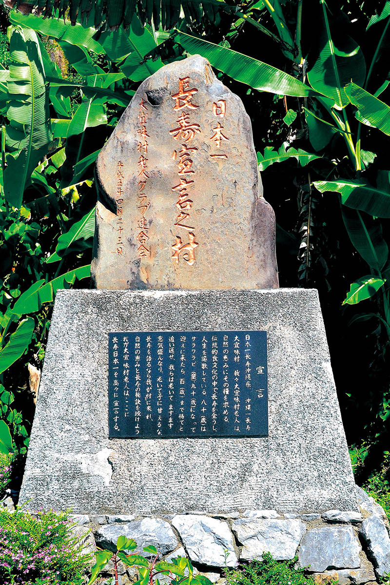 longevity japan monument ogimi