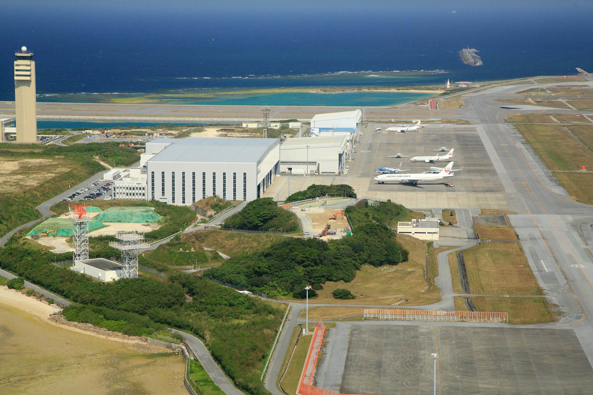 naha airport from above