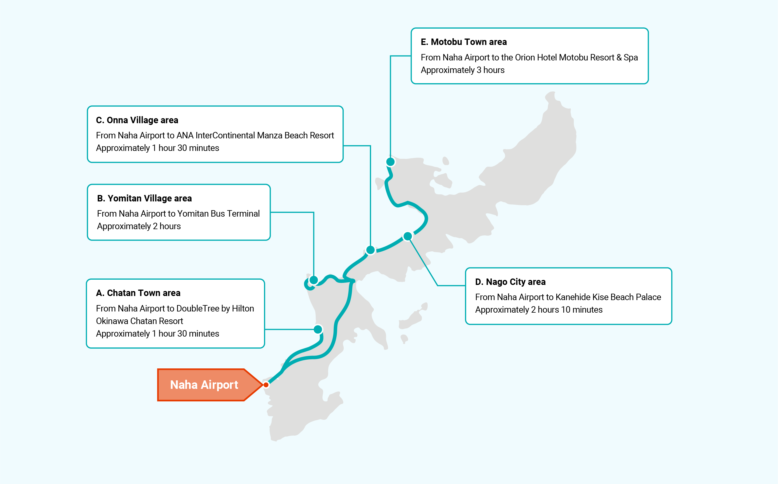 airport limousine bus map