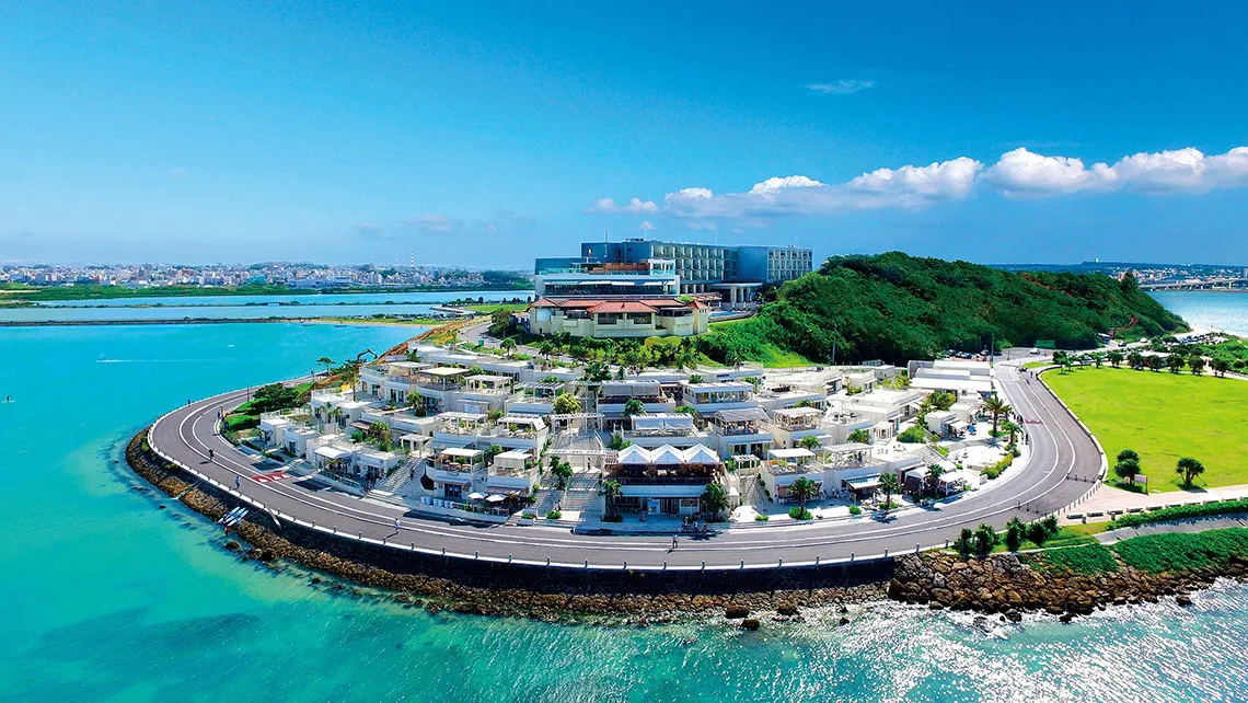 aerial view of senagajima umikaji terrace