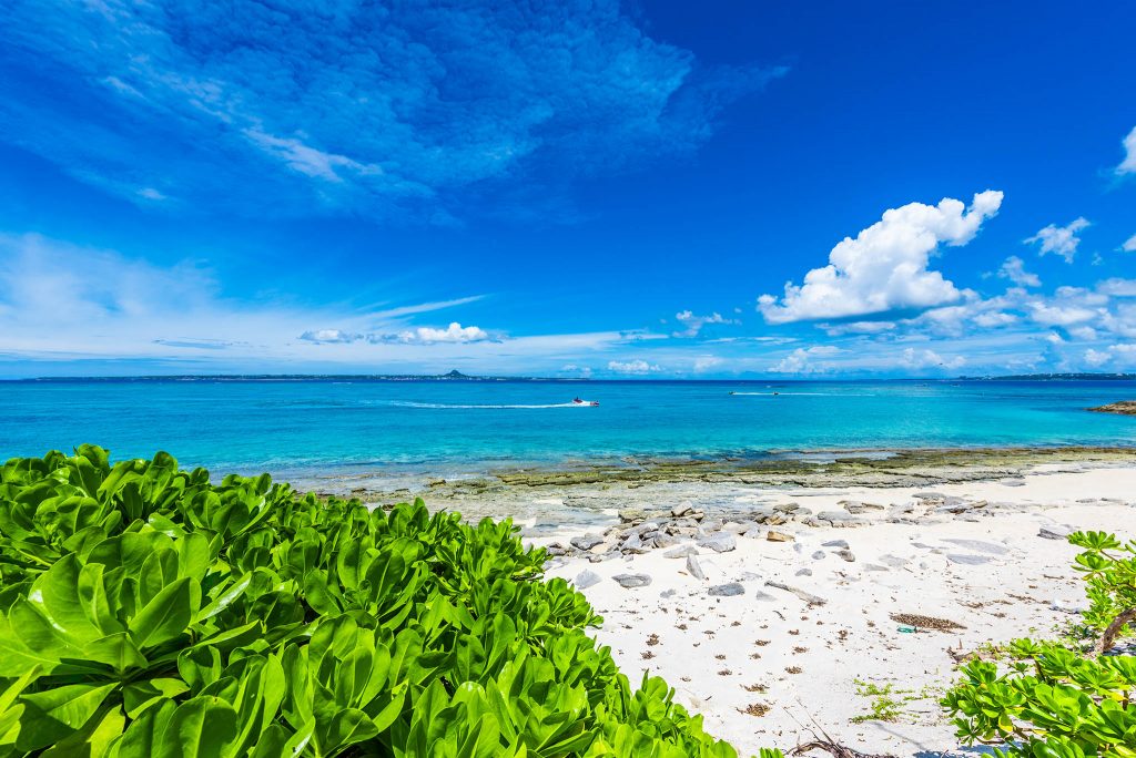 水納島的海灘風景