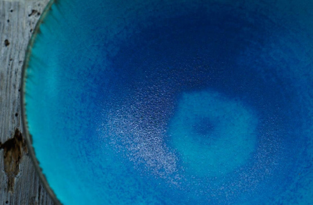 prussian blue bowl