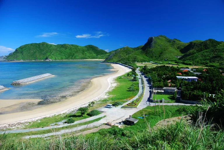tonaki island beach scenery