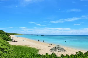 波照間島的海灘風景