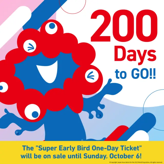 ――――――――――――――――
🔴🔵200 Days to Go!!🔵🔴

Today, September 25, marks exactly 200 days until EXPO 2025 opens🎉

Lots of exciting experiences are coming to Osaka, Kansai🌈
C’mon, let’s get ready and hyped for the Expo✨
@expo2025japan 

#くるぞ万博 #EXPO2025isComing #200DaystoGo
#EXPO2025 #大阪関西万博 #ミャクミャク
#myakumyaku #JAPAN #日本 #KANSAI #関西 #OSAKA #大阪 
#いのち輝く未来社会のデザイン
――――――――――――――――