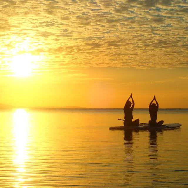 Experience sunset from the water in Okinawa🌅🌊

As the daytime energy fades, a quieter side of Okinawa’s sea emerges, offering a slower, more reflective way to enjoy it😌

Head out on a SUP (stand-up paddleboard) and take in the view from just above the surface🛶 With gentle waves and the evening breeze, it’s a moment to simply relax and be present. 
As the sun dips toward the horizon, the sky and sea shift from warm orange to soft pink, then gradually into deep blue, inviting you to pause, take it all in, and end the day on a calm note..
Even beginners can join with guided tours!👌

✨Okinawa’s ocean isn’t just for the daytime. Why not enjoy it at sunset too? 🌺🌊

📸 Photo courtesy of Rise Ishigakijima
Interested in trying this activity? Find details here👉 @rise_ishigaki

#Okinawa #Okinawaprefecture #Visitokinawa #Visitokinawajapan #Beokinawa #Exploreokinawa #Discoverokinawa #Okinawasggo #Activities #Okinawaactivities #Outdooractivities #Outdoorlovers #Okinawaoutdoors #Okinawanature #Natureactivities #Standuppaddleboard #Beachseason #Sealovers #Nature #Naturescenery #Okinawascenery #Okinawanature #Beachsunset #Beachlovers #Relaxation #Relaxingtrip #Oceanactivities #Wateractivities #Seaside #Seasidevibes